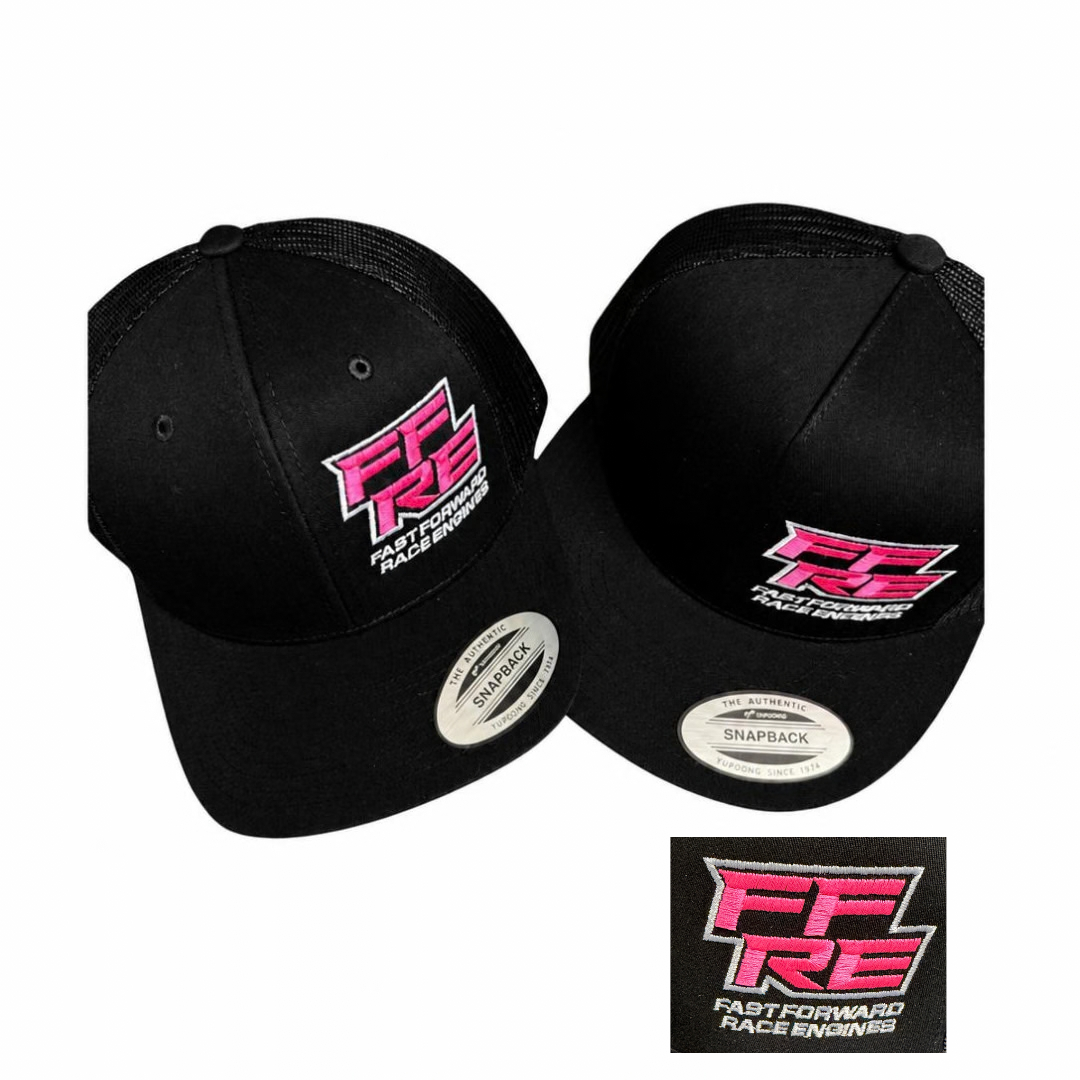 FFRE STACKED LOGO HAT PINK